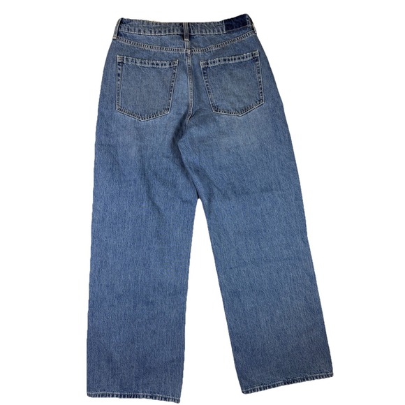 Hollister Women's Ultra High Rise Baggy Jeans Size 10 Waist 30" Medium Wash NEW - Picture 6 of 7